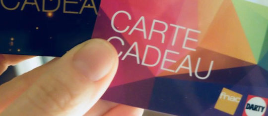 Utilisation de la carte cadeau DARTY